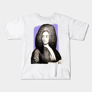 Italian Composer Tomaso Albinoni illustration Kids T-Shirt